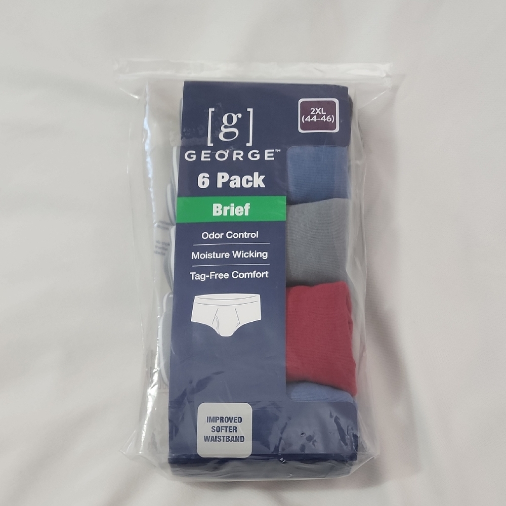 George Men's Briefs Size: 2XL